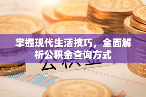 板芙掌握现代生活技巧，全面解析公积金查询方式