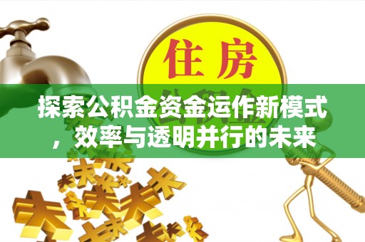 板芙探索公积金资金运作新模式，效率与透明并行的未来