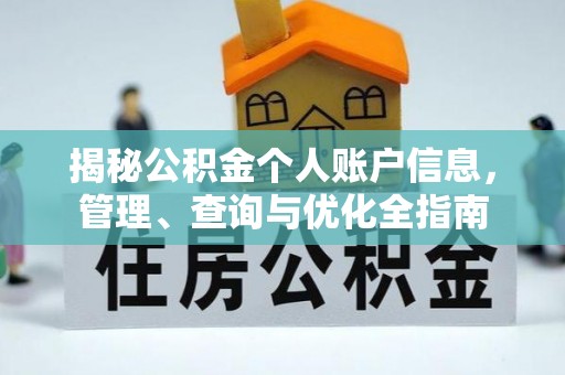 板芙揭秘公积金个人账户信息，管理、查询与优化全指南