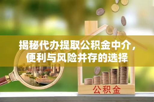 板芙揭秘代办提取公积金中介，便利与风险并存的选择