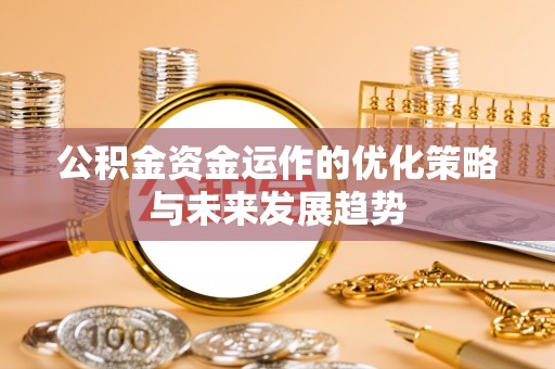 板芙公积金资金运作的优化策略与未来发展趋势