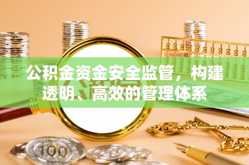 板芙公积金资金安全监管，构建透明、高效的管理体系