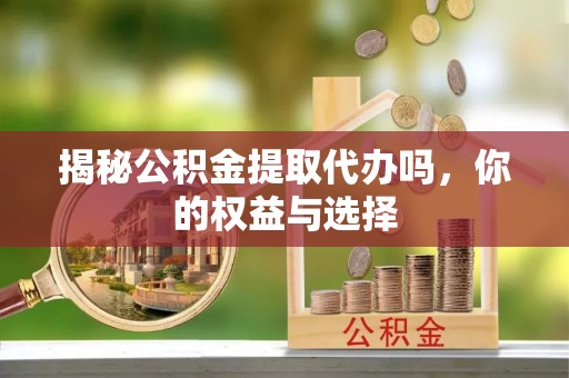 板芙揭秘公积金提取代办吗，你的权益与选择