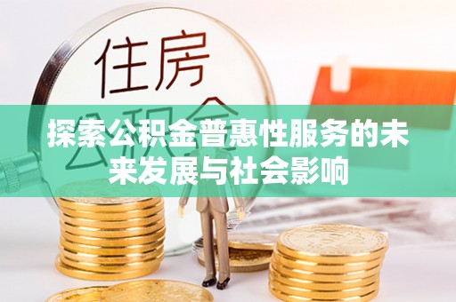 板芙探索公积金普惠性服务的未来发展与社会影响
