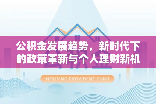 板芙公积金发展趋势，新时代下的政策革新与个人理财新机遇