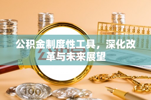 板芙公积金制度性工具，深化改革与未来展望