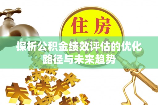 板芙探析公积金绩效评估的优化路径与未来趋势