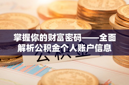 板芙掌握你的财富密码——全面解析公积金个人账户信息