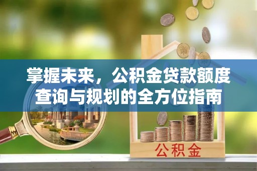 板芙掌握未来，公积金贷款额度查询与规划的全方位指南