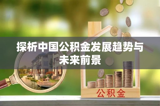板芙探析中国公积金发展趋势与未来前景